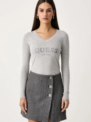 Guess sweter damski z wiskozy HANNAH szary