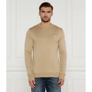 GUESS Sweter DANIEL | Regular Fit | z dodatkiem jedwabiu