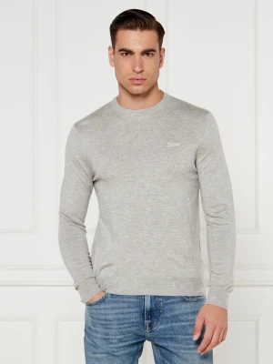 GUESS Sweter DANIEL | Regular Fit | z dodatkiem jedwabiu