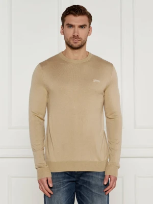 GUESS Sweter DANIEL | Regular Fit | z dodatkiem jedwabiu