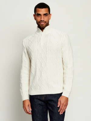 GUESS Sweter Dawson | Regular Fit biały