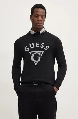 Guess sweter EDGAR męski kolor czarny lekki M4BR06.Z3H82