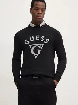 Guess sweter EDGAR męski kolor czarny lekki M4BR06.Z3H82