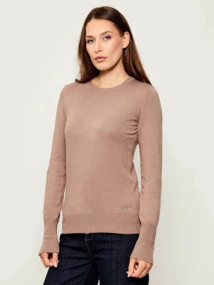 GUESS Sweter ELINOR | Regular Fit beżowy