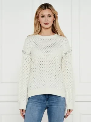 GUESS Sweter ELLISS | Relaxed fit | z dodatkiem wełny