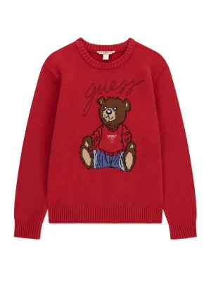 Guess Sweter H6BR01 Z1336 Czerwony Regular Fit