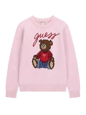 Guess Sweter H6BR01 Z1336 Różowy jasny Regular Fit
