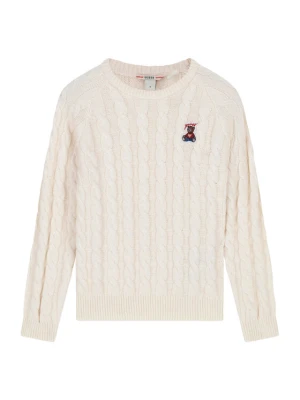 Guess Sweter H6BR02 Z1648 Kremowy Regular Fit
