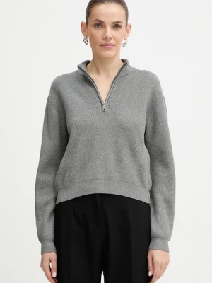 Guess sweter HARLEY damski kolor szary lekki z półgolfem W5BR29 Z0572