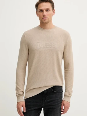 Guess sweter HARRISON męski kolor beżowy lekki M5YR02 Z3FB1