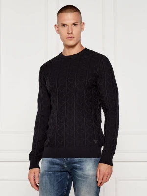 GUESS Sweter HERON | Regular Fit czarny