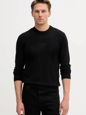 Guess sweter HERVEY męski kolor czarny lekki M5YR08 Z3FC2