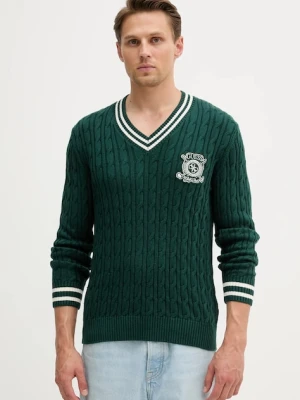 Guess sweter HEWIE męski kolor zielony M5YR12 Z30W1