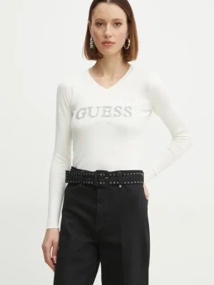 Guess sweter HOLLY damski kolor beżowy lekki W5RR38 Z2NQ2