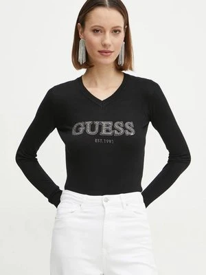 Guess sweter HOLLY damski kolor czarny lekki W5RR38 Z2NQ2