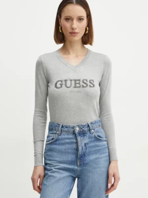 Guess sweter HOLLY damski kolor szary lekki W5RR38 Z2NQ2