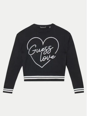 Guess Sweter J4YR05 Z3FV0 Czarny Relaxed Fit