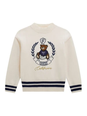 Guess Sweter J5BR11 Z3GS0 Biały Regular Fit