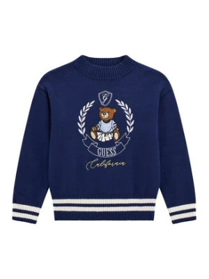 Guess Sweter J5BR11 Z3GS0 Granatowy Regular Fit