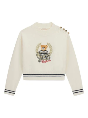 Guess Sweter J6BR16 Z1350 Kremowy Regular Fit