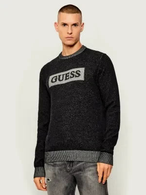 GUESS Sweter JACK | Regular Fit | z dodatkiem wełny