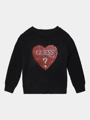 Guess Sweter K3BR02 Z2YA0 Czarny Regular Fit
