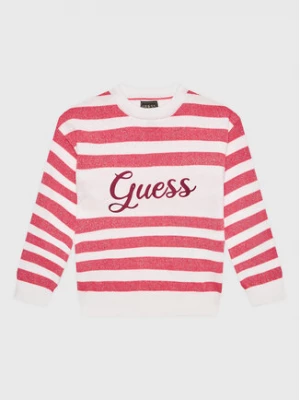 Guess Sweter K3RR01 Z2NN0 Różowy Regular Fit