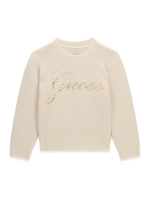 Guess Sweter K6BR01 Z1279 Kremowy Regular Fit