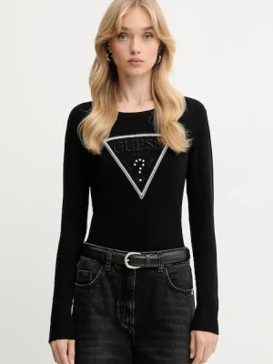 Guess sweter KIARA damski kolor czarny lekki W5YR23 Z2NQ2