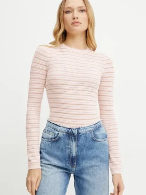 Guess sweter KYLA damski kolor różowy lekki W5GR14 Z3MS0