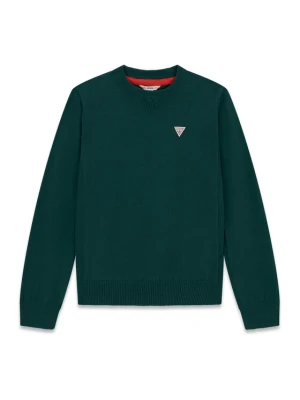 Guess Sweter L0YR03 Z2VV0 Zielony ciemny Regular Fit