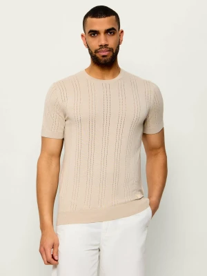 GUESS Sweter LINDON | Regular Fit beżowy