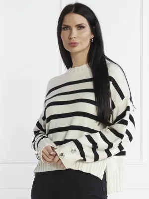 GUESS Sweter | Loose fit | z dodatkiem wełny