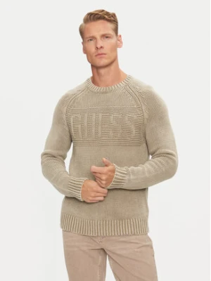 Guess Sweter M4BR10 Z3KC1 Brązowy Regular Fit