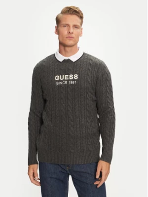 Guess Sweter M4BR11 Z3HA2 Szary Regular Fit