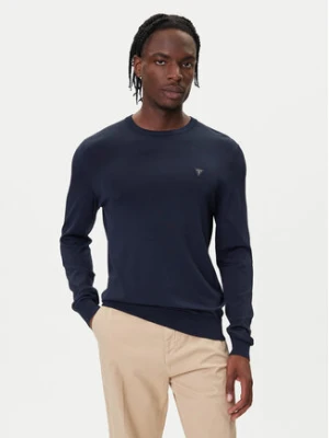 Guess Sweter M4YR29 Z3DM0 Granatowy Regular Fit