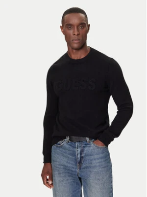 Guess Sweter M5BR35 Z2ZK2 Czarny Regular Fit