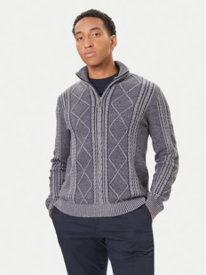 Guess Sweter M5BR44 Z2ZK2 Granatowy Regular Fit