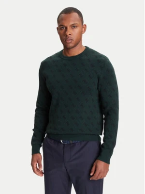 Guess Sweter M5YR10 Z3OE2 Zielony Reglan Fit