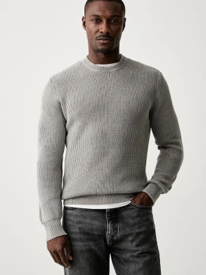 Guess sweter męski bawełniany MANNY szary