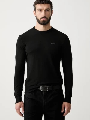 Guess sweter męski z dodatkiem jedwabiu MARCOS