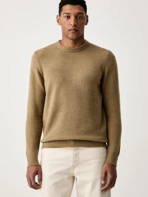 Guess sweter męski z dodatkiem wełny NIKITA zielony