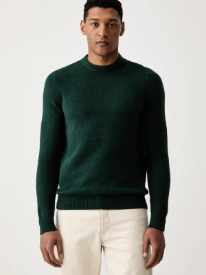 Guess sweter męski z dodatkiem wełny NIKITA zielony