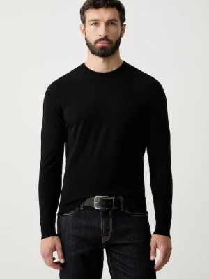 Guess sweter męski z wiskozą KADIR czarny
