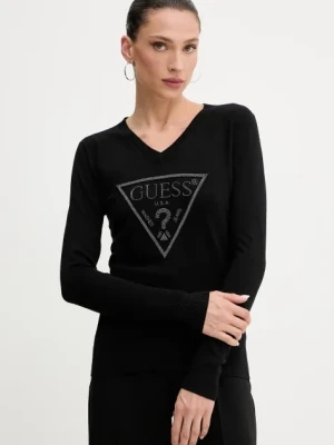 Guess sweter MIRIAM damski kolor czarny lekki W5GR19 Z2NQ2