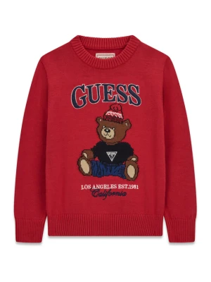 Guess Sweter N6BR03 Z1393 Czerwony Regular Fit