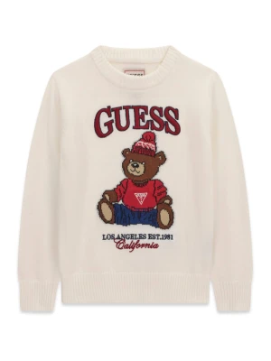 Guess Sweter N6BR03 Z1393 Kremowy Regular Fit