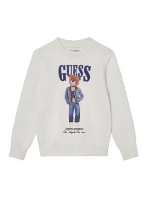 Guess Sweter N6RR01 Z2ZK2 Écru Regular Fit