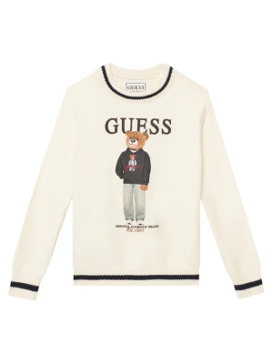 Guess Sweter N6YR06 Z0903 Kremowy Regular Fit