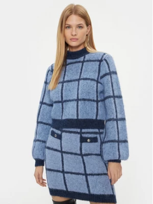 Guess Sweter Nadia W3BR78 Z3BP0 Niebieski Regular Fit